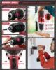 Home Auto Repair Tool Kit with Rolling Tool Box, Mechanic Tool Sets with 21V Max Cordless 4