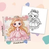 1pc, Teen Girls Coloring Book - Teen Coloring Book - 30 Sheets, 8.3x 8.3in, For Adult Stress Relief, Christmas, Halloween Gifts 2