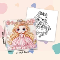1pc, Teen Girls Coloring Book - Teen Coloring Book - 30 Sheets, 8.3x 8.3in, For Adult Stress Relief, Christmas, Halloween Gifts 2