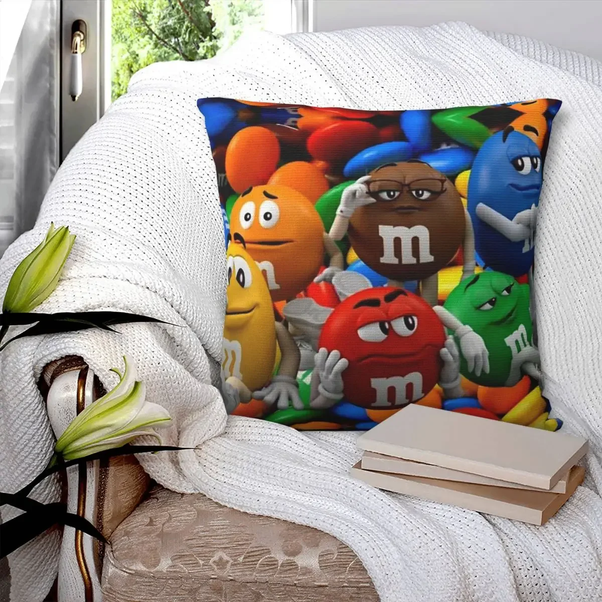 

Квадратная наволочка M And M, наволочка из полиэстера, удобная декоративная наволочка для дома, гостиной