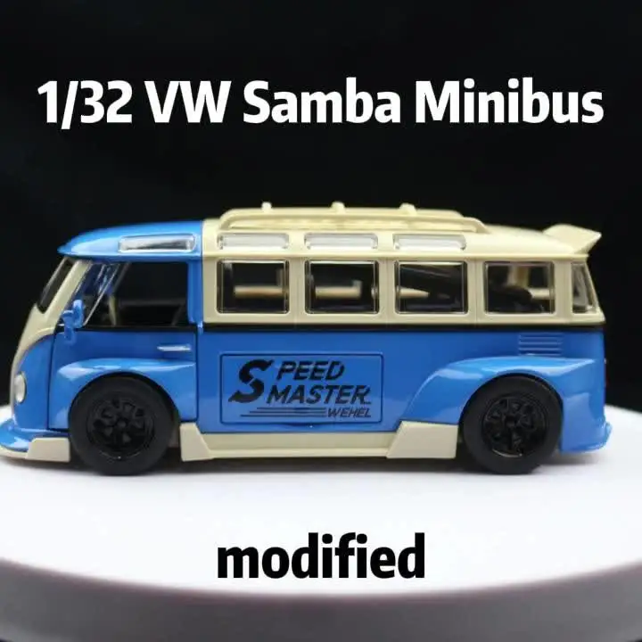 1/32 フォルクスワーゲン T1 ミニバスサンバ JDP 修正されたおもちゃの