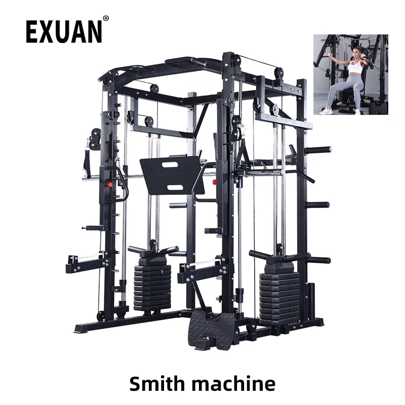 

EXUAN Newest USA Best Seller Bird Press Fitness Device Smith Rack Comprehensive Training Equipment