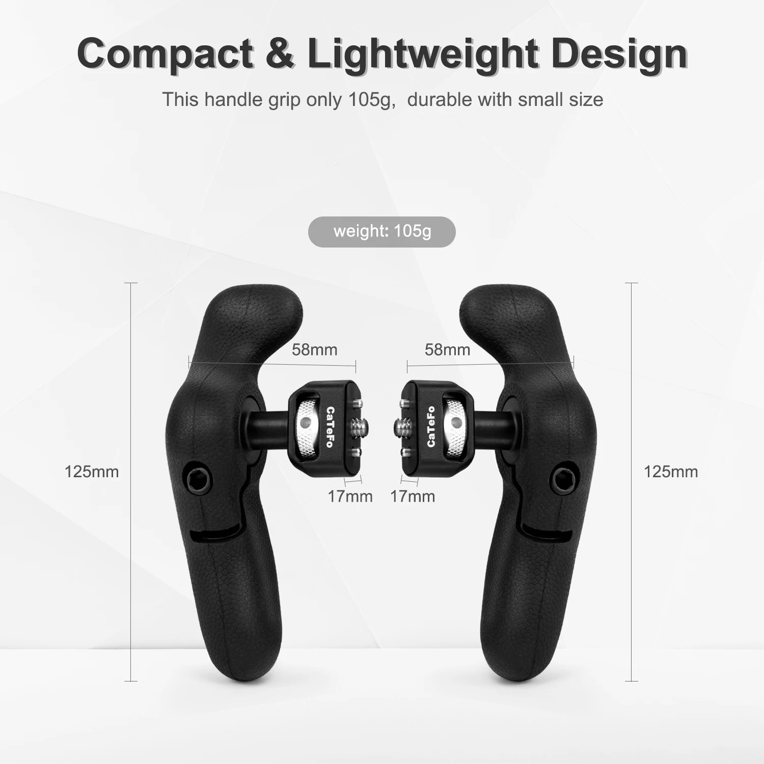 Description Picture 4 of itemCaTeFo StarGrip a Pair Mini Side Handle Handgrip with 1/4 Screw and Locating Pins for DSLR Camera Cage Smartphone Cage iPad Cage