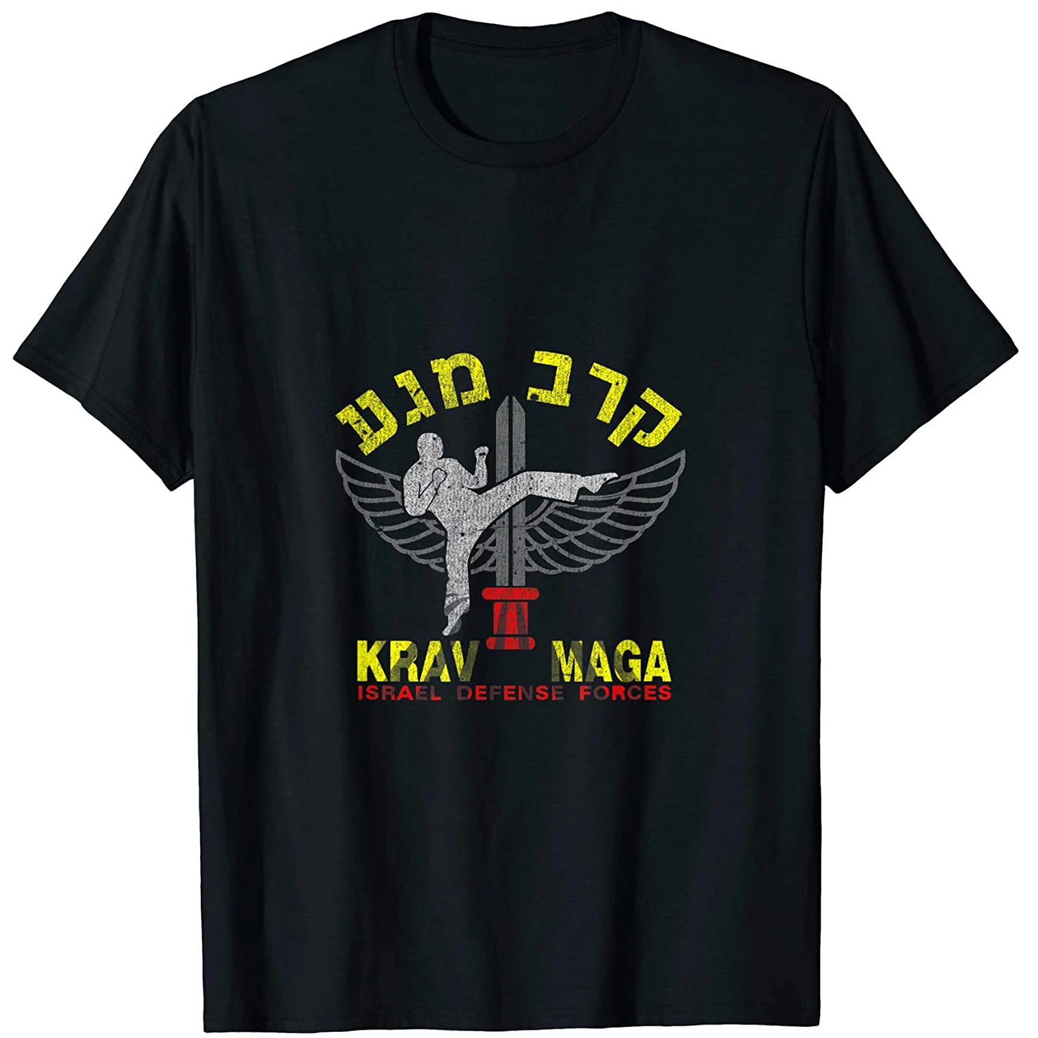 

Israel Self Defense Martial Art Krav Maga Combat System T Shirt High Quality Cotton, Large Sizes, Breathable Top, Casual T-shirt