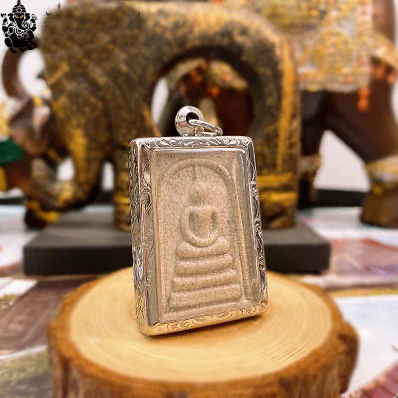 

Asia Thailand temple CHONGDI Buddha card Pendant Amulet bring fortune GOOD LUCK healthy safety Effective protection