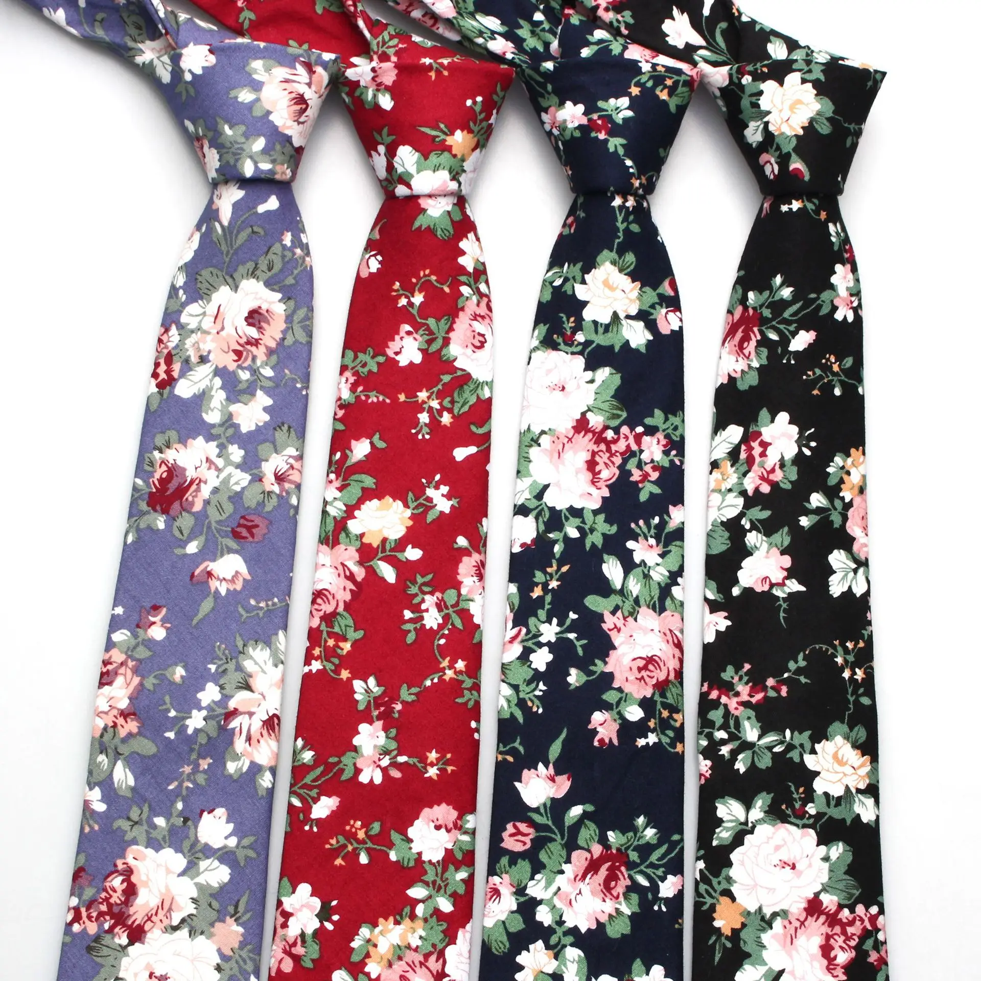

Men's Cotton Printed Tie Wind Floral Tie Floral Tie