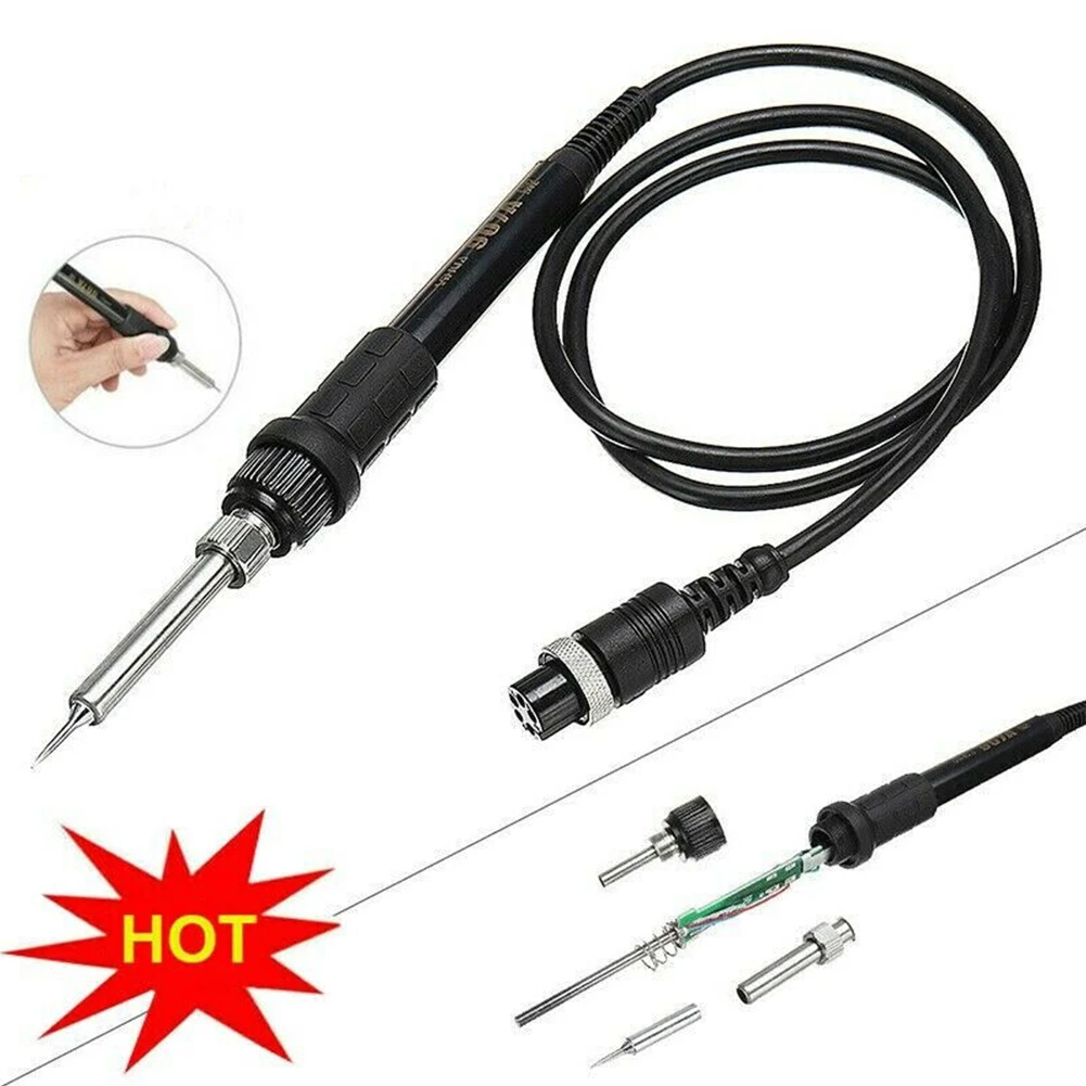 

Ручка для паяльника 907A, аксессуары 937D, держатель наконечников, инструменты, сварочное оборудование 8786D для 936, запчасти для ремонта Yihua