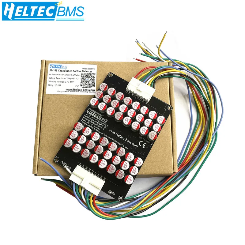 Heltec 16S 5A Capacitor Active Equalizer 12S 13S 15S Balancer Lifepo4 Lithium Lipo/titanate LTO for Battery  Group balancer