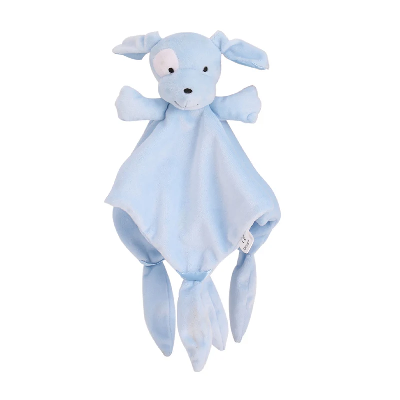 Coperta Confortevole Per Neonato 25x25 Cm In Garza Morbida Con Testa Di Animale, Asciugamano Lenitivo Per La Dentizione E Il Sonno, Regalo 0-3 Anni