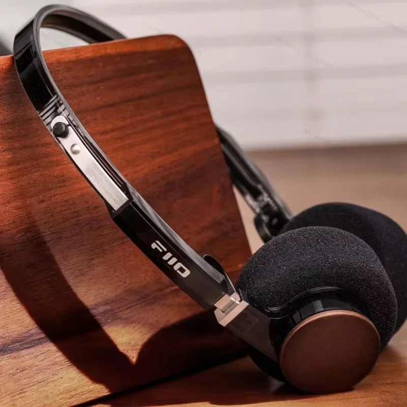 FiiO EH11 레트로 블루투스 헤드폰 빈티지 오버이어 디자인 40mm 다이나믹 드라이버 딥 베이스 무선 헤드셋 (음악용)