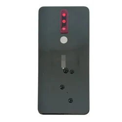 Premium Rear Back Housing Battery Cover Replacement (Black with Lens)