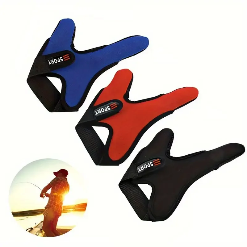 1pc Fishing Two Finger Gloves Breathable Anti Slip Grip Sun Protection Fishing Gloves Finger Gloves Left Hand Right Hand Gloves