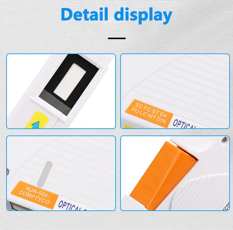 AUA-550 optical fiber end face cleaning box SC/FC/ST/LC connector wiping tool optical fiber flange adapter, pigtail cleaner