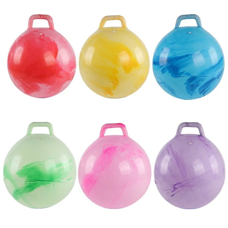 22" Hopper Ball Bouncing Jumping Hopping Ball Bouncy Ball with Handle Exercise Bounce Toys for Outdoors Sports School Games 4