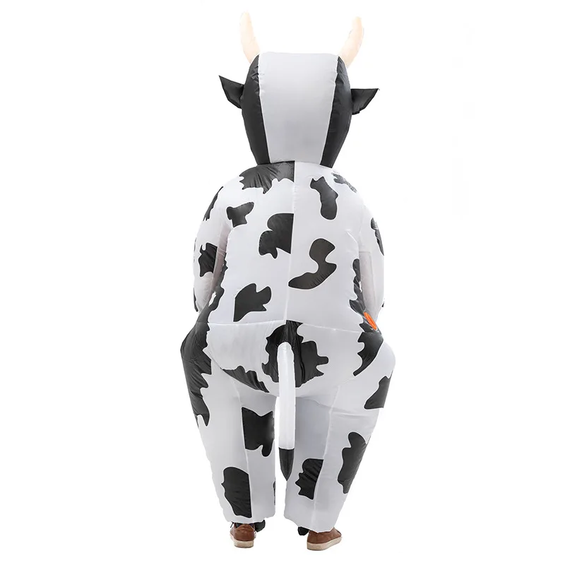 Funny Cow Inflatable Costume Stage Performance Spooky Cow Costume Party Halloween Props