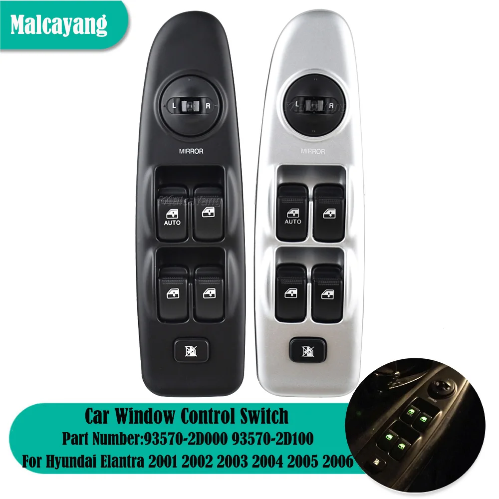 

Переключатель Стеклоподъемника передний левый для Hyundai Elantra 2001-2006, Аксессуары для автомобилей 93570-2D000 93570-2D100