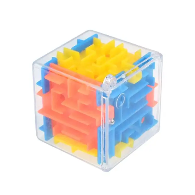 Patience Games 3D Cube Puzzle Maze Toy Hand Game Case Box Fun Brain Game Challenge Toys Balance Educational Toy for Children 2