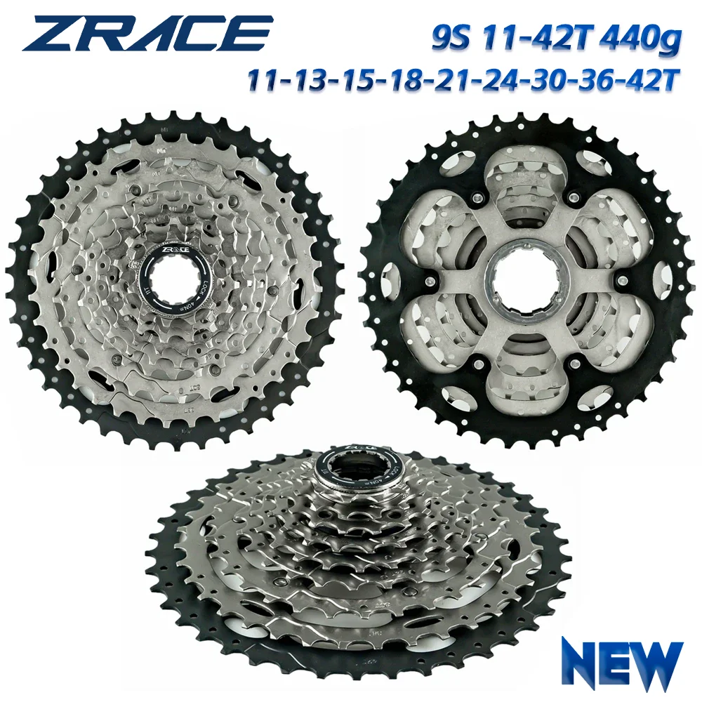 ZRACE Bicycle Cassette 8 9 10 11 Speed MTB Bike Freewheel 11-42T / 11-46T / 11-50T / 11-52T for ALIVIO / DEORE / SLX / XT