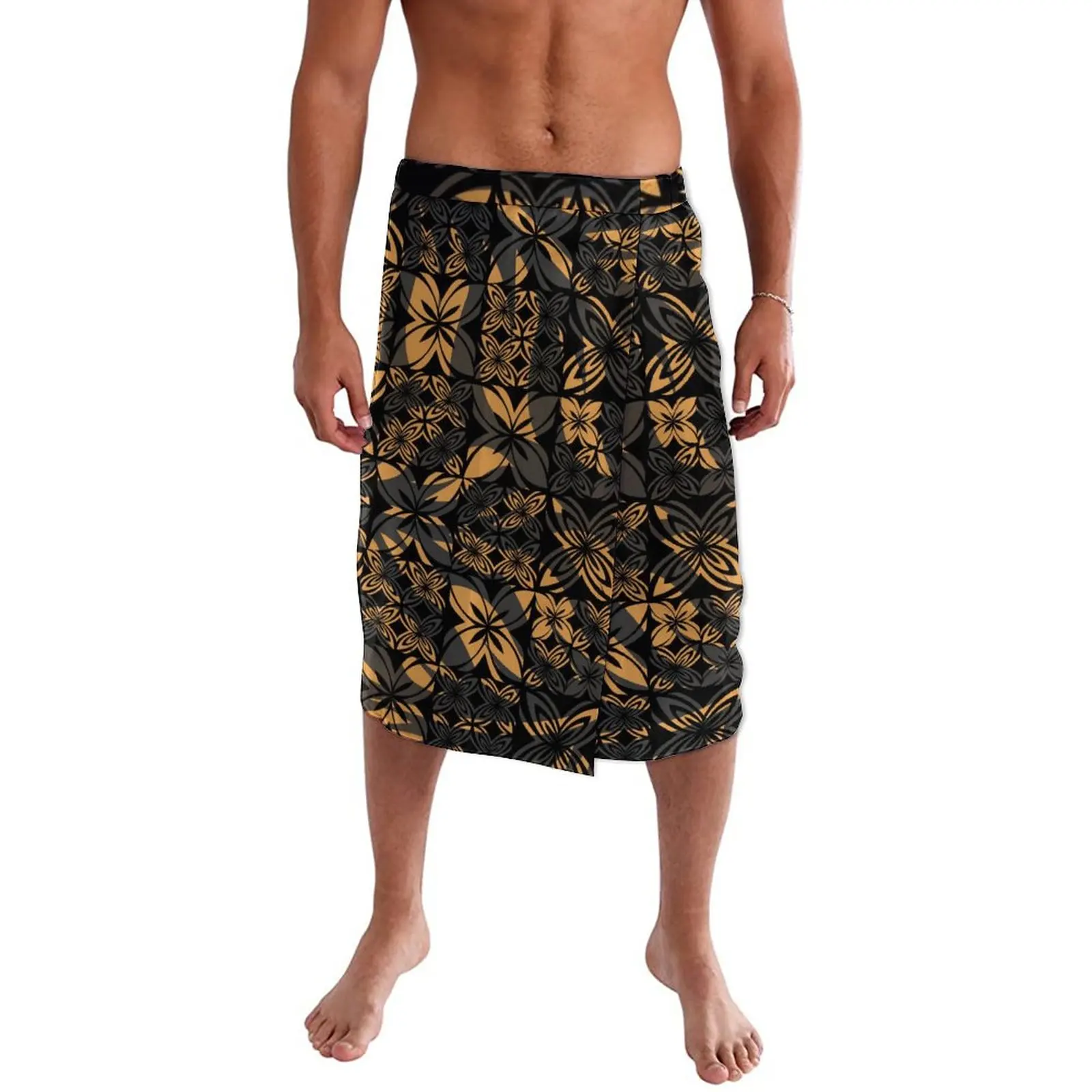 Menswear Polynesian Style Lavalava Hawaiian Island Clothing Sarong