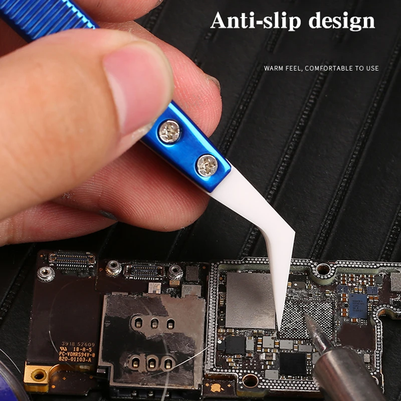 

MECHANIC CF-11 CF-17 Precision Insulation Ceramic High Temperature Tweezers Mobile Phone Motherboard Flying Line Repair Tools