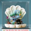 Acrylic display box for Little Mermaid Royal Clamshell 43225  building block display case  showcase toy storage box 3