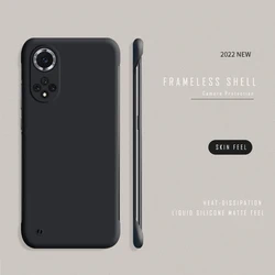 Ultra Slim Frameless Gradient Matte Phone Cover for Nova 9 Pro (Black)
