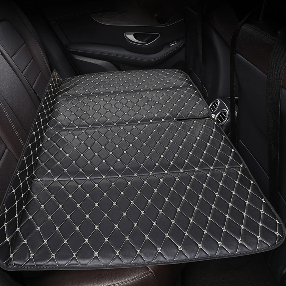 Quilted Car Travel Bed Non-Inflatable Rear Seat Sleeping Pad Adjustable Folding Camping Mattress for Outdoor Travel