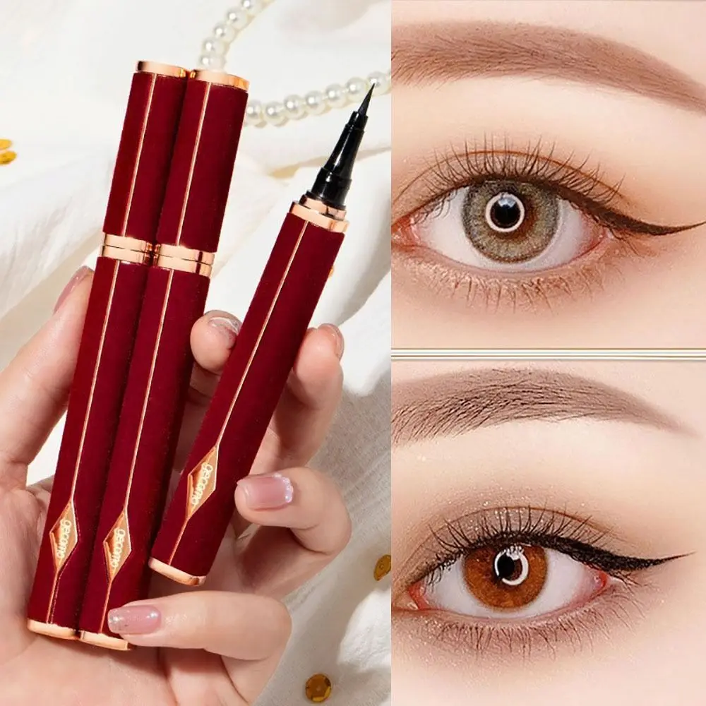 

Водостойкая ультратонкая подводка для глаз, Высококачественная Стойкая подводка для глаз с защитой от пота, быстросохнущая подводка для глаз