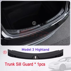 Premium Trunk Sill Protector Guard - TPE Anti - Scratch Rear Cargo Threshold Mat (Trunk Sill 1pcs)