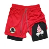 Anime Print Men's 2 in 1 Sports Training Quick Dry Mesh Shorts Men's Fitness 4