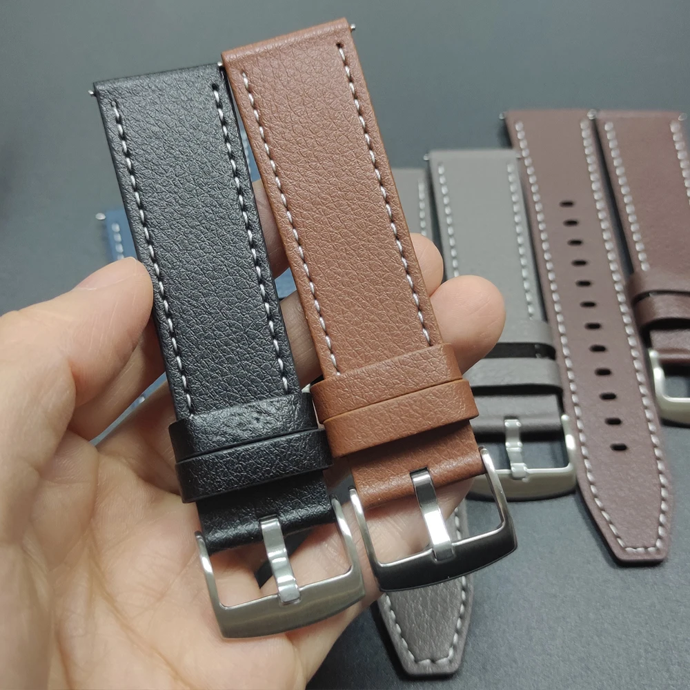 Premium Leather Watch Strap Replacement Band - Elegant Bracelet Accessory