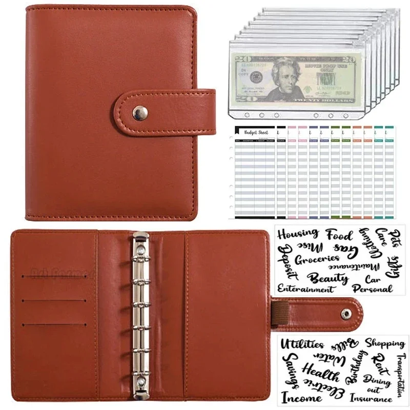 Budget Binder Notebook with Cash Envelopes for Money Management and Savings Organization