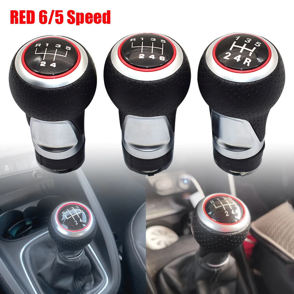 

12mm Gear shift knob Lever Stick For Audi A3 A4 B6 B7 B8 A6 S4 8K A5 8T Q5 8R S Line / Ibiza 6J / Seat Leon / Golf MK4 / Passat