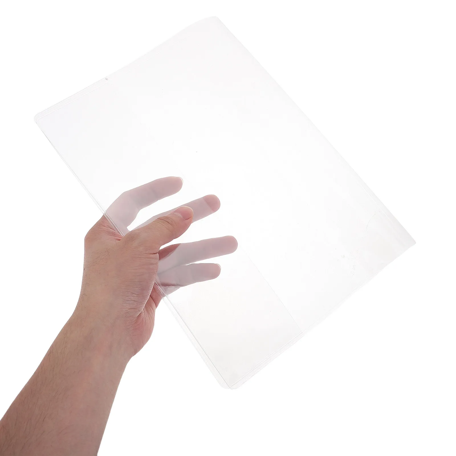 10 Pcs 서리로 덥은 책 표지 투명 노트북 슬리브 플라스틱 커버 보호기 Pvc 재사용 가능한 방진 저널 보호 도서관