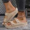 Summer Women Slipper Outdoor Beach Sandals EVA Platform flip flops For House Slides buckle Soft Thick Sole Sandals 6