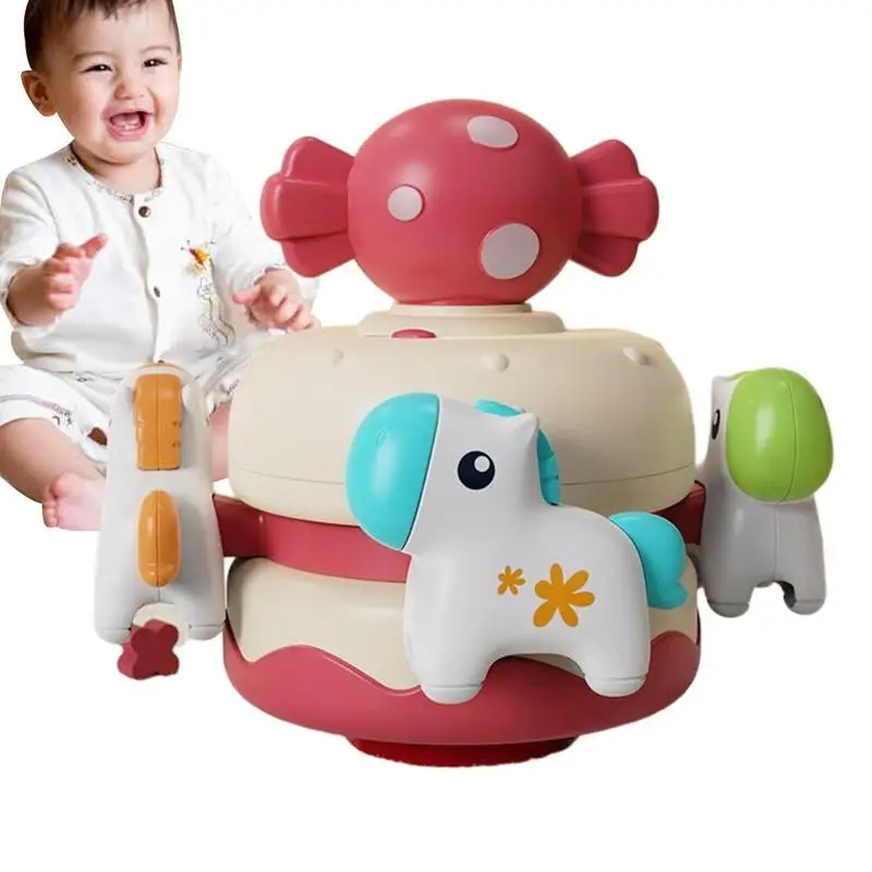 Carousel Music Box Mechanical Carousel Horse Musical Box Kids Toy Safe And Lightweight Smooth Carousel Horse Toy For Children's