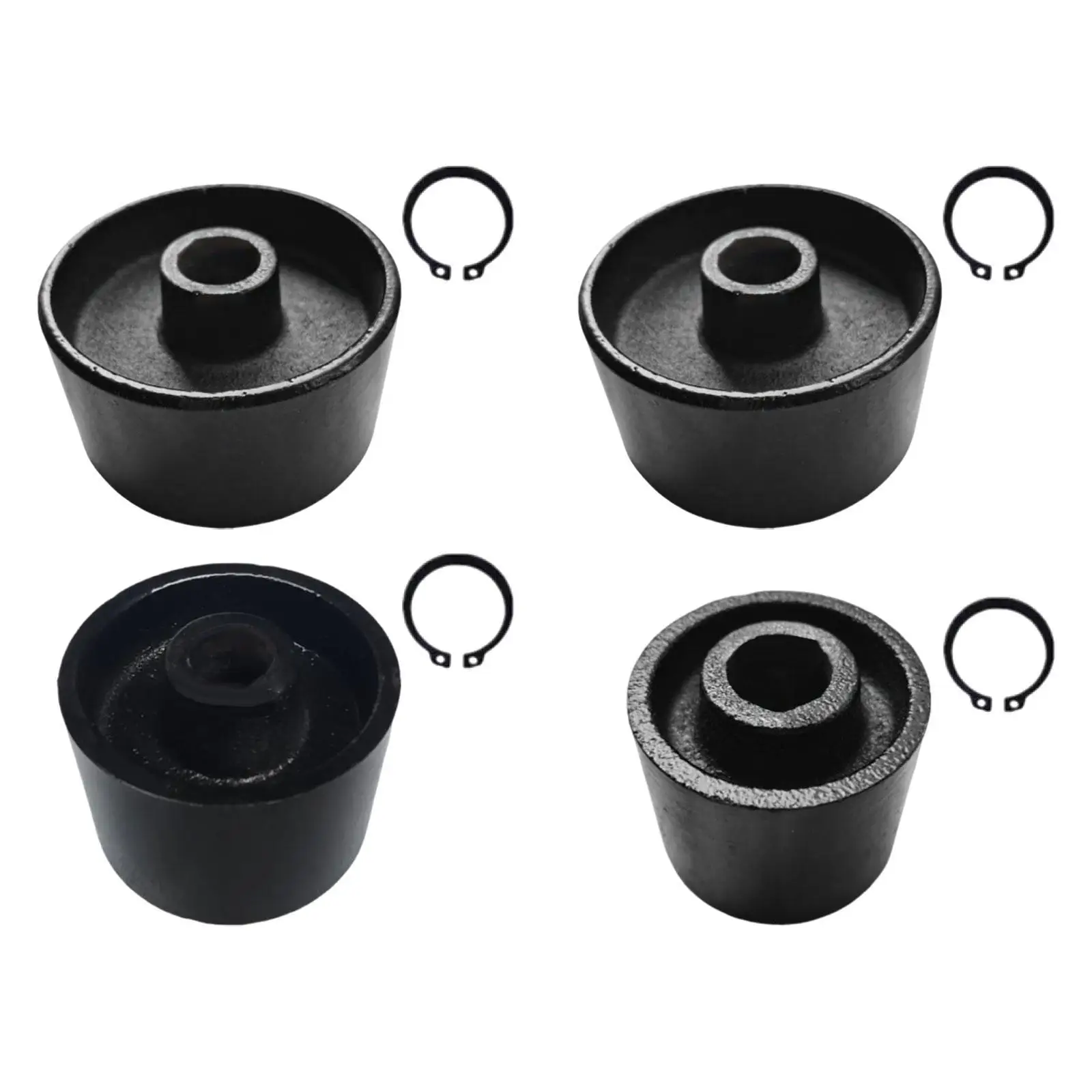 Universal Hydraulic Jack Front Wheels Metal Caster Auto Accessories Replacement for 3 Ton 4 Ton Horizontal Floor Jack