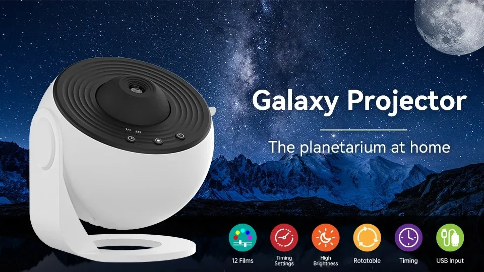 Description Picture 2 of item13 in 1 Star Projector, Night Light Galaxy Projector Starry Sky Projector 360° Rotate Planetarium Lamp For Kids Bedroom Deco ﻿