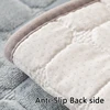 Solid color plush sofa cushion for autumn and winter warmth, thickened anti slip pet friendly sofa protective cover 4