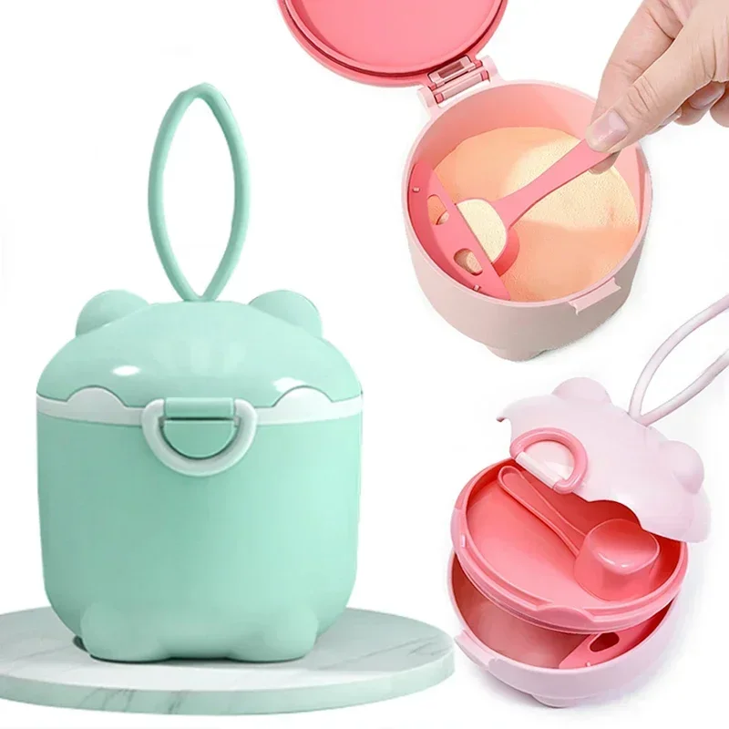 New Baby Milk Powder Portable Cute Pig Food Storage Box Essential Cereal Infant Milk Powder Box Toddle Snacks Container
