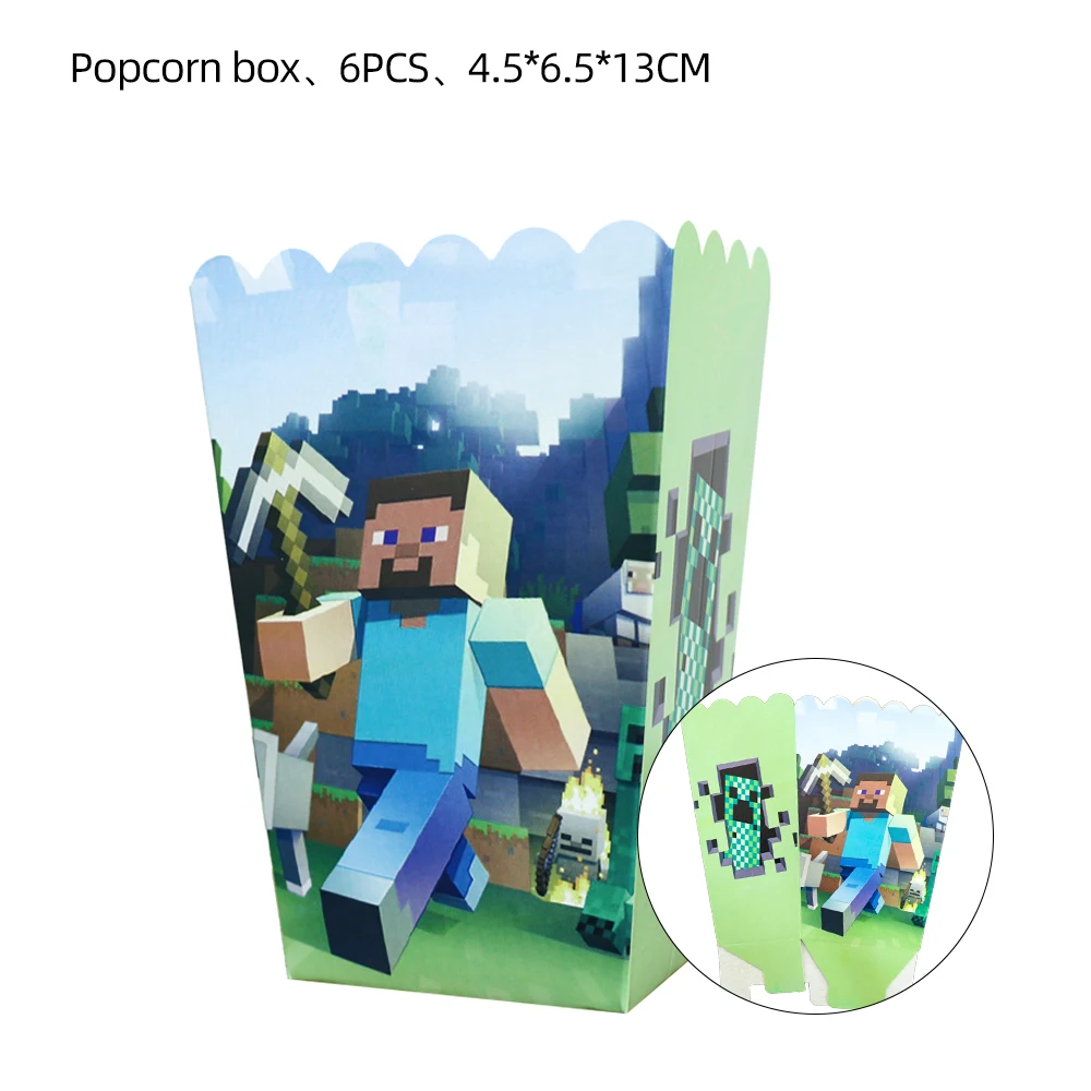 6pcs popcorn box