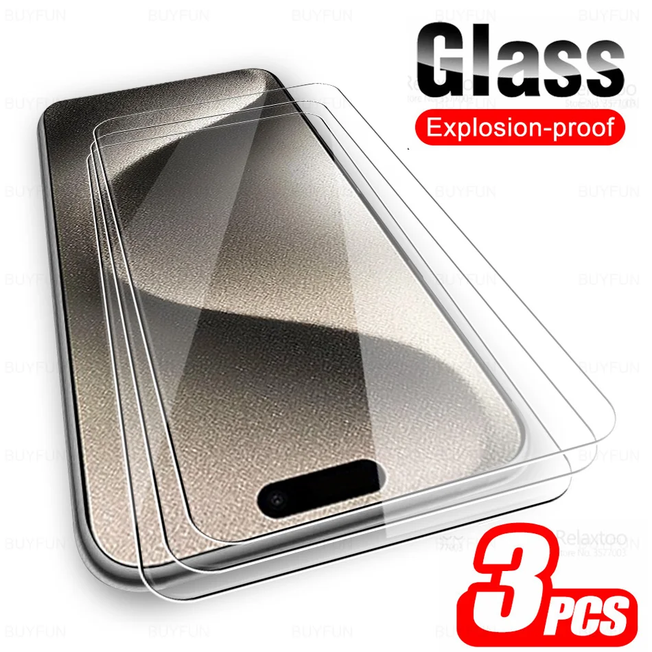 3 Pezzi Di Vetro Temperato Protettivo Per Iphone 15 Pro Max Screen Protector Iphone15Pro Iphone15 Plus 15Pro I15 Promax Iphone15Promax