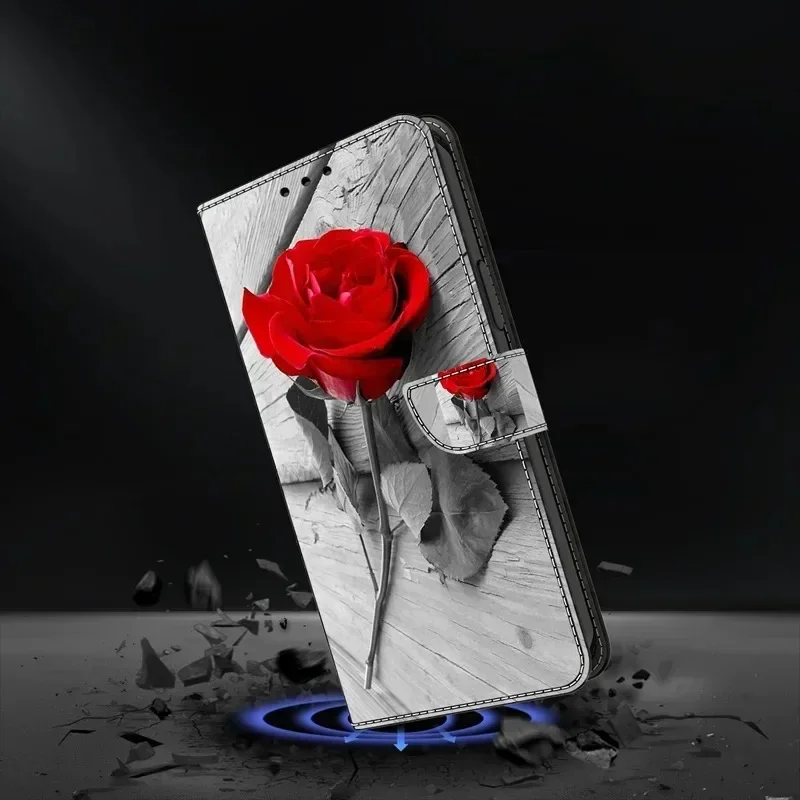 Premium Painted Wallet Flip Stand Case for Samsung Galaxy A17 - Elegant Book Cover Design