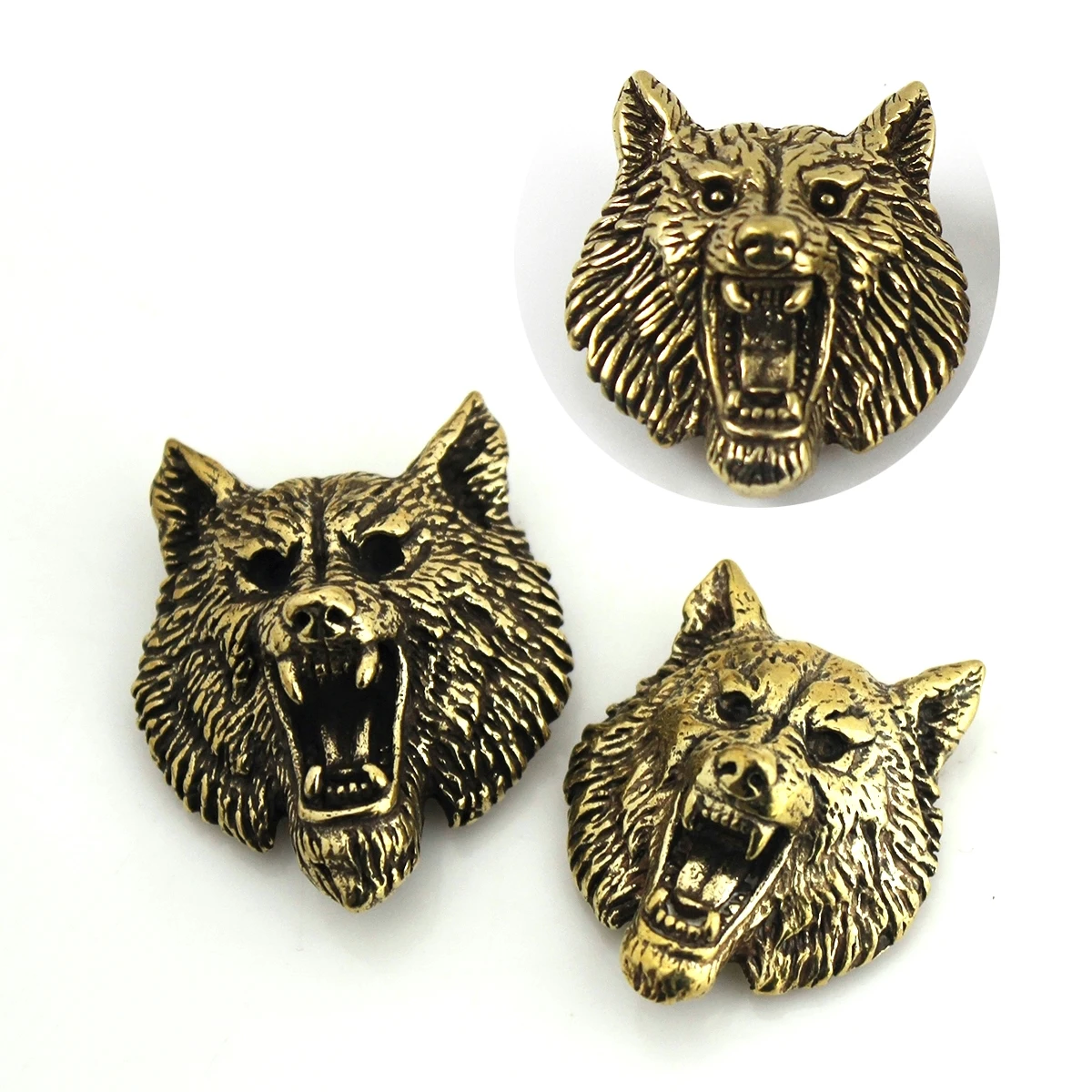Metal Rivets Copper Rivets Leather Rivets Brass Wolf Demon Devil Conchos Screwback Material Animal Head Design Leather Bag Wallet Chain Button