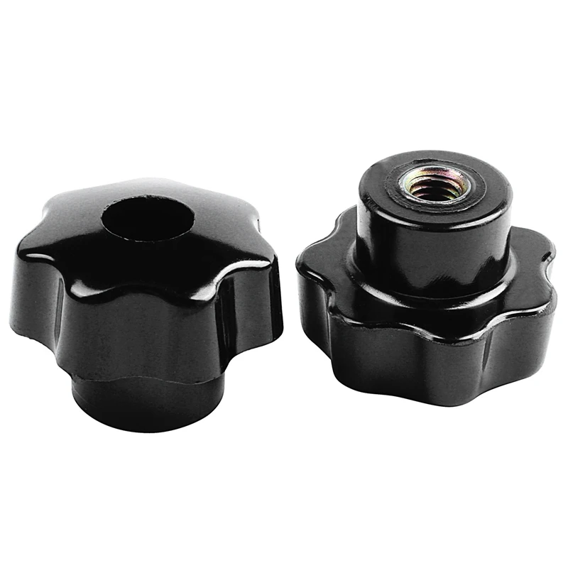 

20 Pieces Black Star Grip Knobs, Female Thread Diameter 8Mm, Head Diameter 40Mm