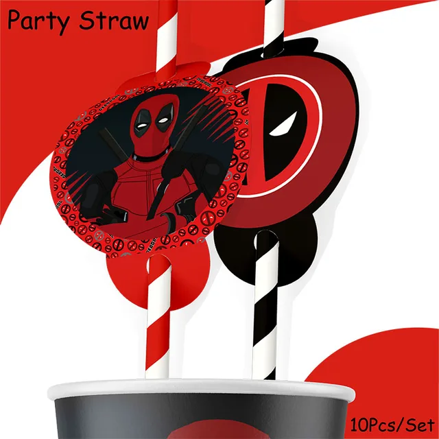 3 Figure Deadpool Cake Topper - Decorazione Torta Compleanno Per Bambini, Set In PVC Colorato
