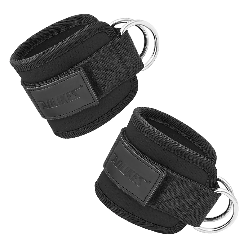 Quixotical Fasce di Resistenza alla Caviglia con Polsini, Attrezzatura per Allenamento Glutei, Attrezzatura per Esercizi per Gambe e Glutei, Ankle Straps Gym per Uomo & Donna