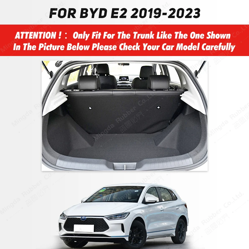 Car Trunk Mat For BYD E2 2019 2020 2021 2022 2023 Custom Car