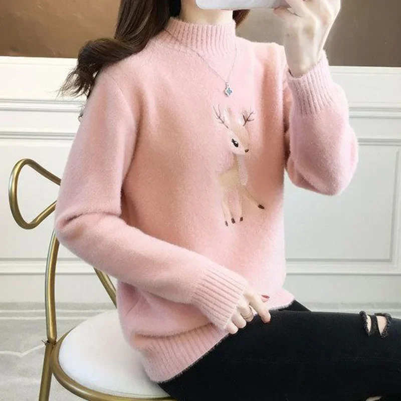 Biyaby التطريز الغزلان الدافئة لاعبا امرأة 2023 ال...