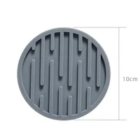 10cm Silicone Coaster Round Heat Resistant Rubber Coffee Cup Mat Tea Drink Mug Glass Beverage Holder Pad Decor Table Mat 6